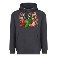 Smoke french bulldog with christmas socks Heavyweight Hoodie - FaDigitalArtStudio