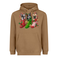 Toasted Coconut french bulldog with christmas socks Heavyweight Hoodie - FaDigitalArtStudio