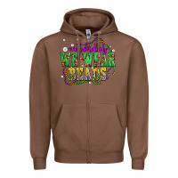 Chestnut on tuesday we wear beads olivia Zipper Hoodie - OliviaCreatesArt