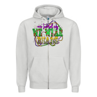 Dove Grey on tuesday we wear beads olivia Zipper Hoodie - OliviaCreatesArt