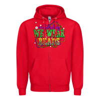 Red on tuesday we wear beads olivia Zipper Hoodie - OliviaCreatesArt