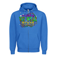 True Royal on tuesday we wear beads olivia Zipper Hoodie - OliviaCreatesArt