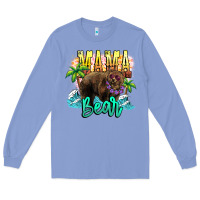 Colony Blue Mama bear summer Long Sleeve Tee - NancyCooperArtShop