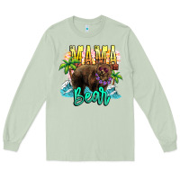 Matcha Mama bear summer Long Sleeve Tee - NancyCooperArtShop