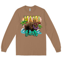 Toasted Coconut Mama bear summer Long Sleeve Tee - NancyCooperArtShop