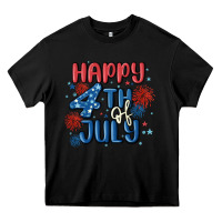 Black happy 4th of july Heavy Core Tee - MaliasSmallBusiness
