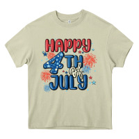Mossy happy 4th of july Heavy Core Tee - MaliasSmallBusiness