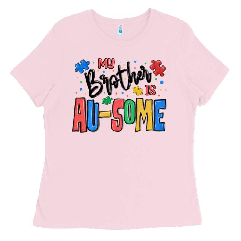 My Brother Is Ausome Autism Ladies Tee by MaliasSmallBusiness | Teevron