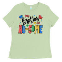 Matcha my brother is ausome autism Ladies Tee - MaliasSmallBusiness
