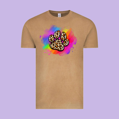 Pride Dog Paw Vintage Tee Designed By Artiststas