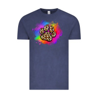 Vintage Denim pride dog paw Vintage Tee - Artiststas