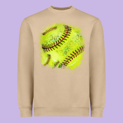 Softball Background Heavyweight Sweatshirt Designed By Howdyjamesfarm