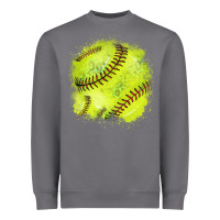 Storm Softball background Heavyweight Sweatshirt - HowdyJamesFarm