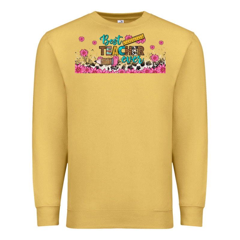 Best Teacher Ever Libbey Glass Premium Sweatshirt by BundleAndBundleShop | Teevron