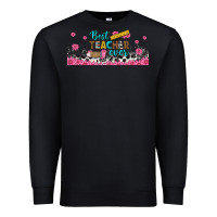 Black best teacher ever libbey glass Premium Sweatshirt - BundleAndBundleShop