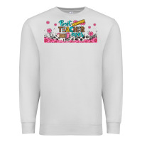Dove Grey best teacher ever libbey glass Premium Sweatshirt - BundleAndBundleShop