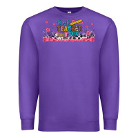 Purple best teacher ever libbey glass Premium Sweatshirt - BundleAndBundleShop
