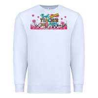 White best teacher ever libbey glass Premium Sweatshirt - BundleAndBundleShop