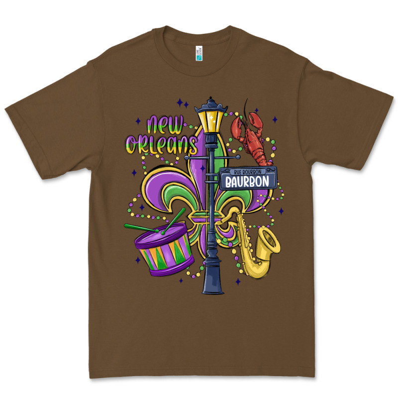 New Orleans Mardi Gras Streets Premium Tee by MaliasSmallBusiness | Teevron