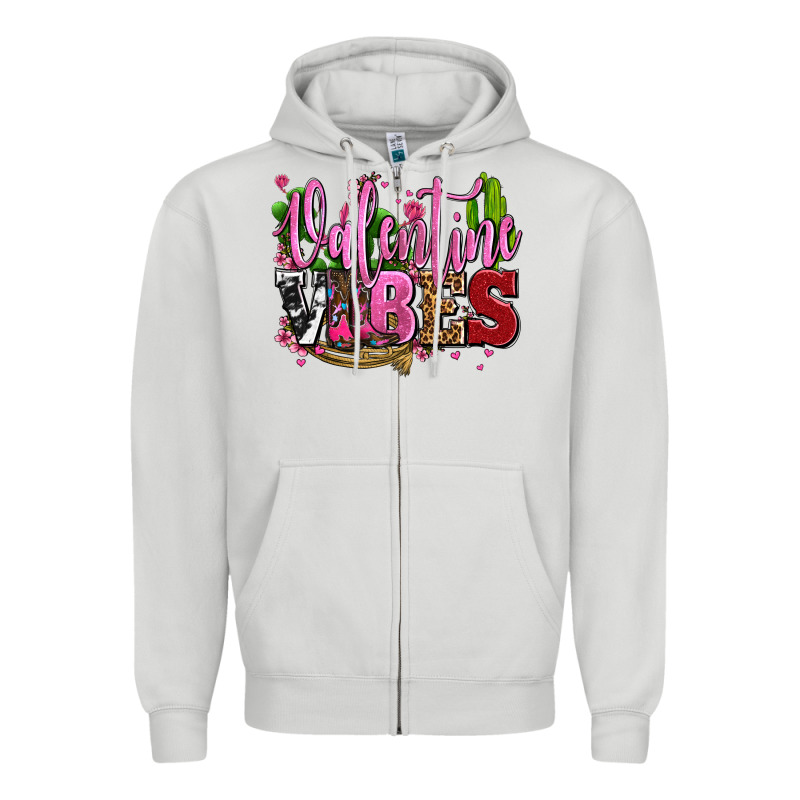 Valentine Vibes With Cowgirl Boots Olivia Zipper Hoodie by OliviaCreatesArt | Teevron
