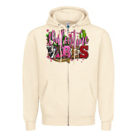 Sandshell valentine vibes with cowgirl boots olivia Zipper Hoodie - OliviaCreatesArt