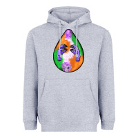 Heather Grey halloween hands teardrop Heavyweight Hoodie - BundleAndBundleShop