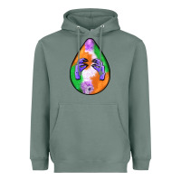Sage halloween hands teardrop Heavyweight Hoodie - BundleAndBundleShop