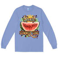 Colony Blue sweet summer time watermelon Long Sleeve Tee - NancyCooperArtShop