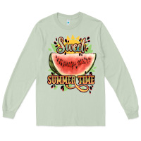 Matcha sweet summer time watermelon Long Sleeve Tee - NancyCooperArtShop