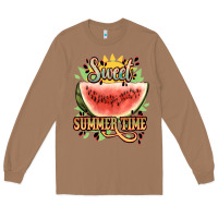 Toasted Coconut sweet summer time watermelon Long Sleeve Tee - NancyCooperArtShop