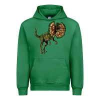 Emerald Dilophosaurus Urban Hoodie - LillyAllenDesigns