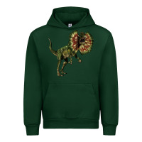 Forest Green Dilophosaurus Urban Hoodie - LillyAllenDesigns