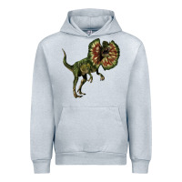 Heather Grey Dilophosaurus Urban Hoodie - LillyAllenDesigns