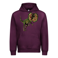 Mauve Wine Dilophosaurus Urban Hoodie - LillyAllenDesigns