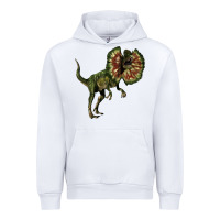 White Dilophosaurus Urban Hoodie - LillyAllenDesigns