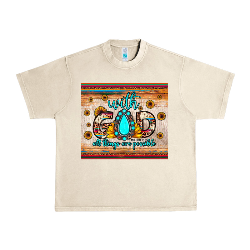With God All Things Are Possible Matthew 19 26 Urban Heavy Tee by JahusDesignShop | Teevron