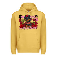 Antique Gold My dog is my Valentine's Day Premium Hoodie - FaDigitalArtStudio