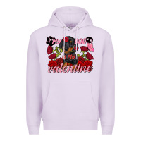 Lilac My dog is my Valentine's Day Premium Hoodie - FaDigitalArtStudio