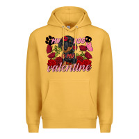 Mustard My dog is my Valentine's Day Premium Hoodie - FaDigitalArtStudio