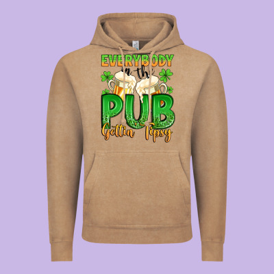 Everybody In The Pub Gettin Tipsy Vintage Hoodie Designed By Artiststas