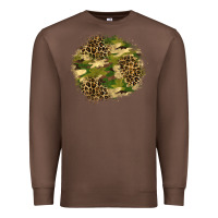 Chestnut camouflage and leopard patch  2 Premium Sweatshirt - BundleAndBundleShop
