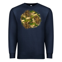 Navy camouflage and leopard patch  2 Premium Sweatshirt - BundleAndBundleShop