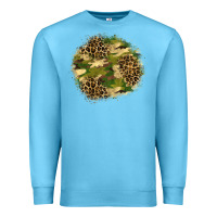 Ocean Blue camouflage and leopard patch  2 Premium Sweatshirt - BundleAndBundleShop