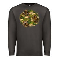 Smoke camouflage and leopard patch  2 Premium Sweatshirt - BundleAndBundleShop