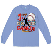 Colony Blue back to school 1st baseball game on Long Sleeve Tee - NancyCooperArtShop