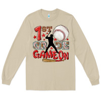 Mushroom back to school 1st baseball game on Long Sleeve Tee - NancyCooperArtShop