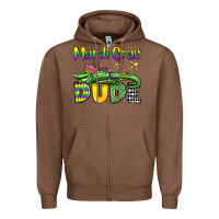 Chestnut mardi gras dude alligator olivia Zipper Hoodie - OliviaCreatesArt