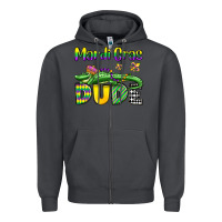 Smoke mardi gras dude alligator olivia Zipper Hoodie - OliviaCreatesArt
