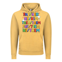 Vintage Mustard pride pronouns Vintage Hoodie - Artiststas