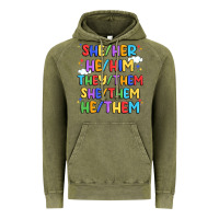 Vintage Olive pride pronouns Vintage Hoodie - Artiststas